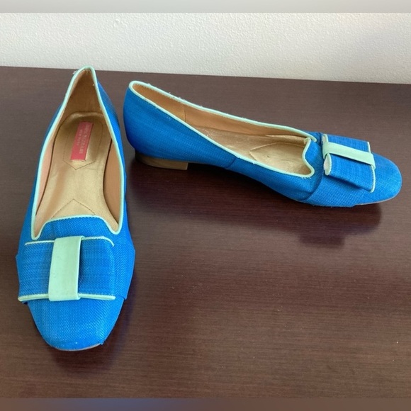 Isaac Mizrahi Flat Shoes in Blue & Turquoise - Picture 4 of 4